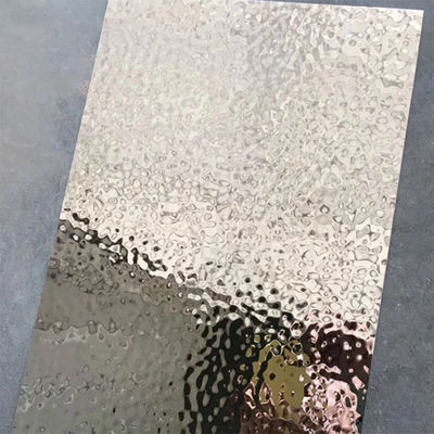 1000mm SS201 430 304 Wand-Wasser-Kräuselung gehämmertes Edelstahlblech